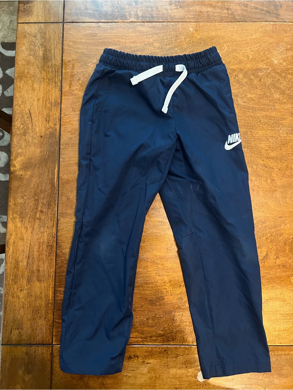 Nike Boys Navy Woven Athletic Pants — Size 6 / 5–6 Years